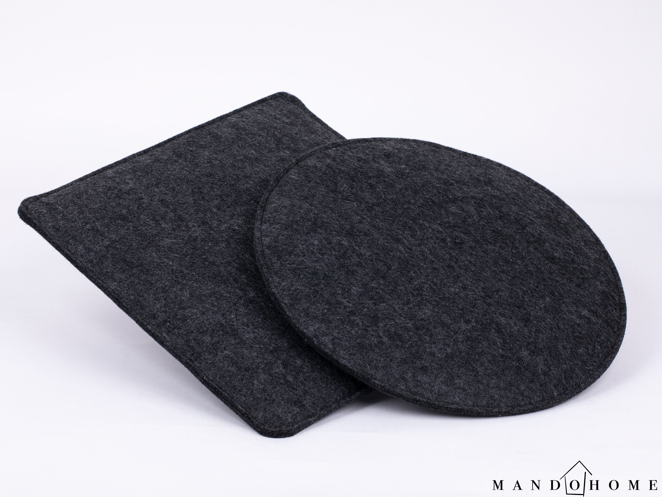 Comfortable Multi-Color Felt Seat Cushion - Handmade Floor Pillow for Indoor and Outdoor Use