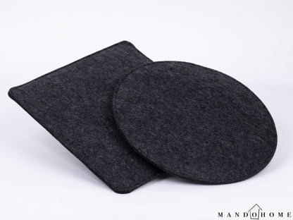 Comfortable Multi-Color Felt Seat Cushion - Handmade Floor Pillow for Indoor and Outdoor Use