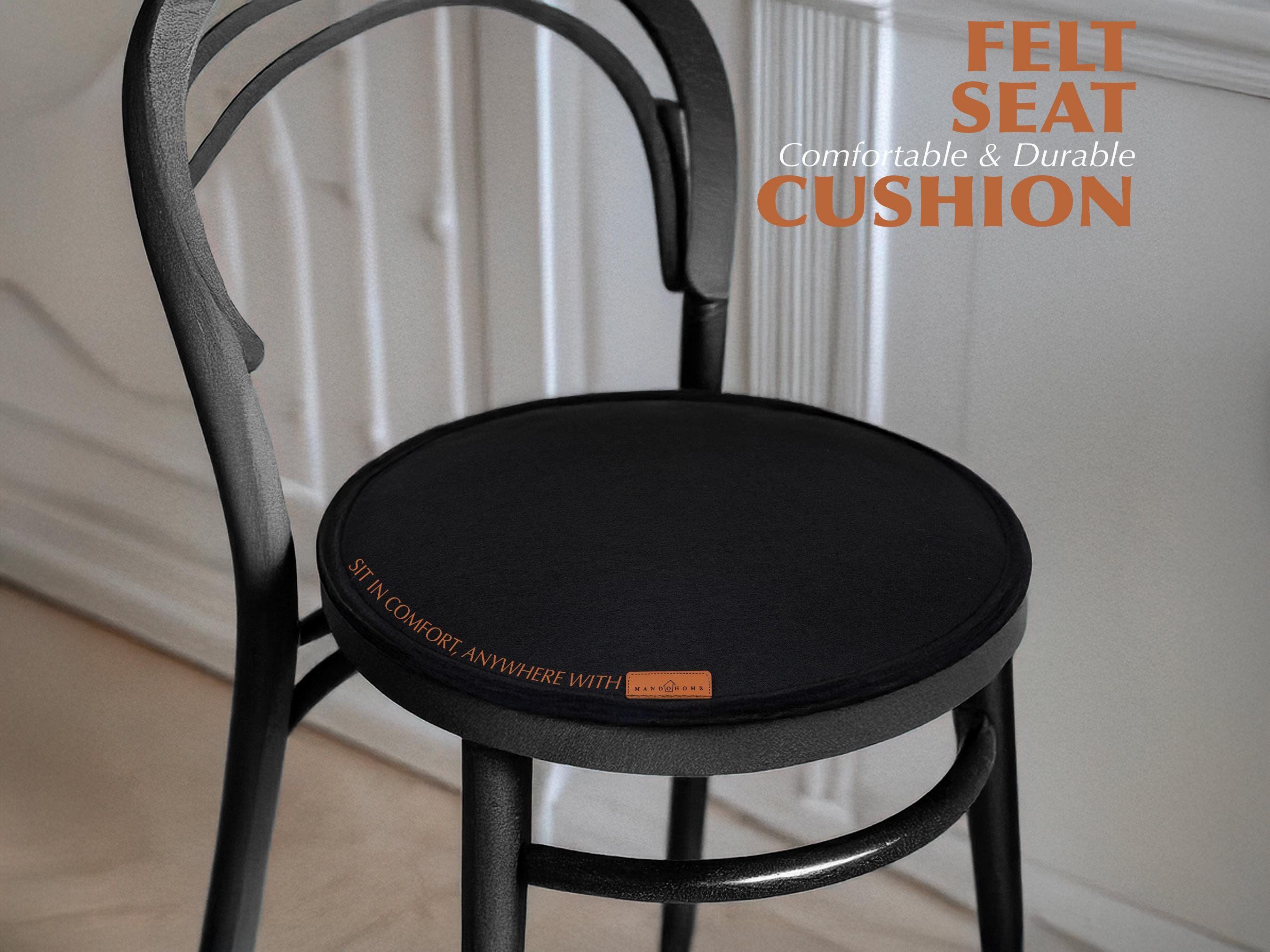 Felt Seat Cushion for Indoor and Outdoor | Home Decor Chair Pad | Durable and Comfortable Felt Cushion with Fiber Filling