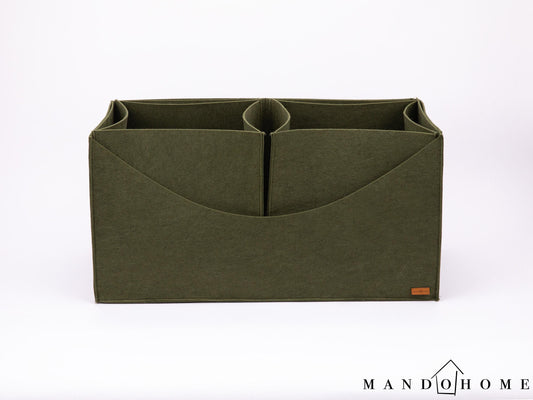 Elegant Felt Storage -  Organizer Bin - Custom Size, 20 Colors, Housewarming Gift, Versatile Home & Office Organization Solution