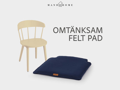 Omtanksam Chair Cushion – Felt Seat Pad with Non Slip Option