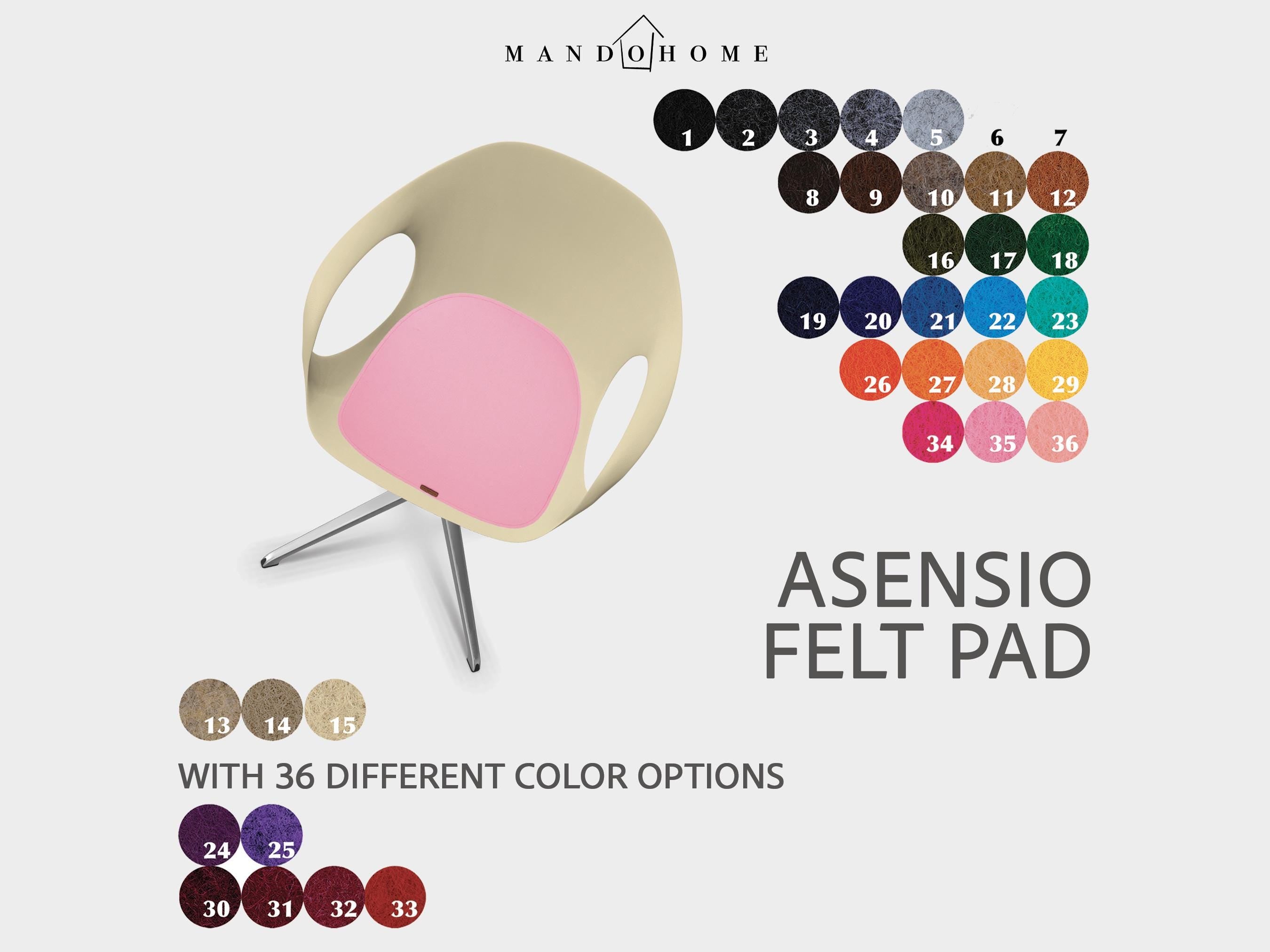 Asensio Chair Cushion – Felt Seat Pad with Non Slip Option