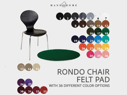 Rondo Chair Cushion – Felt Pad, Wipeable, Custom Size