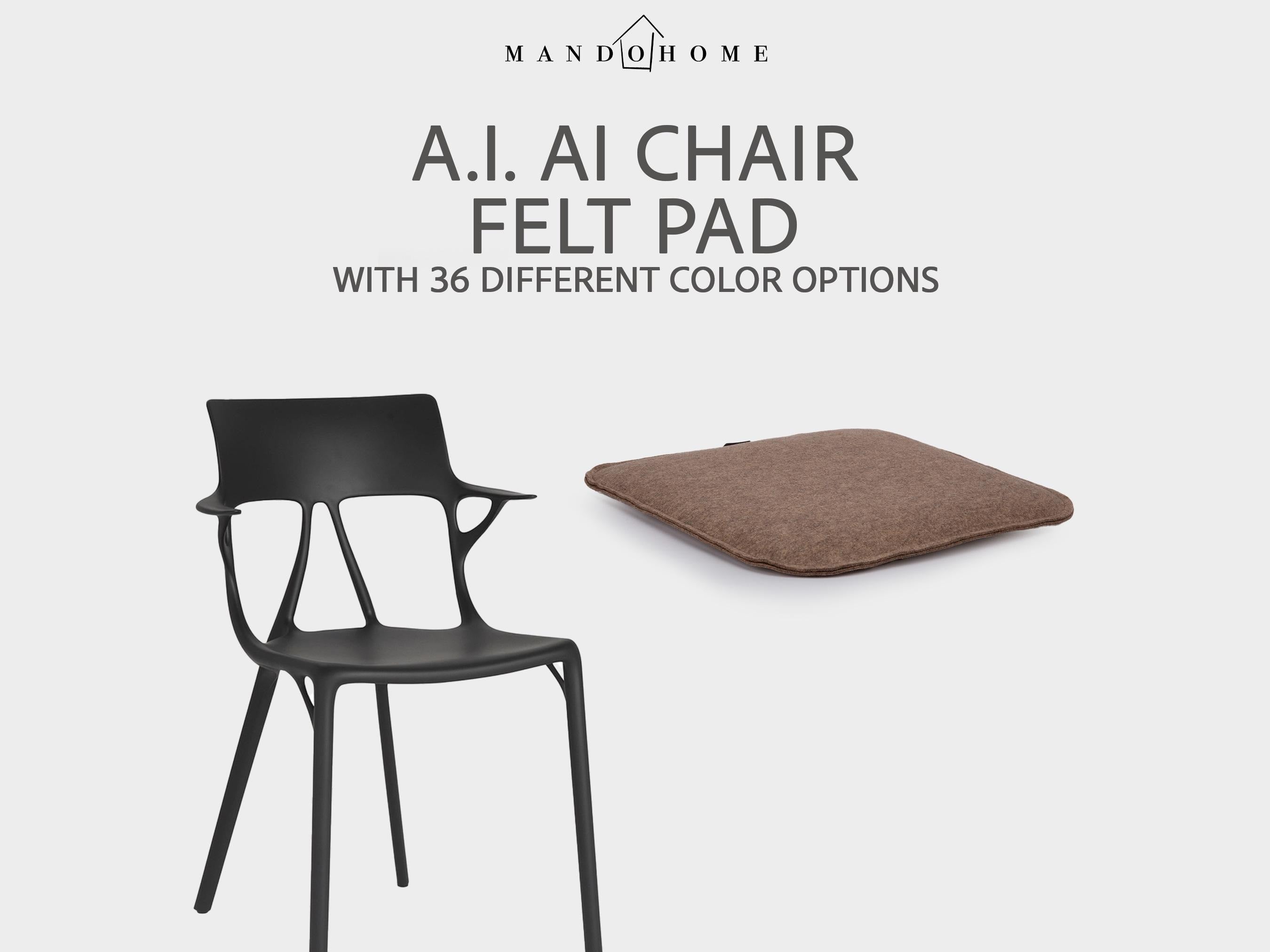 Custom Felt Seat Cushion for A.I. AI Chair – 36 Colors