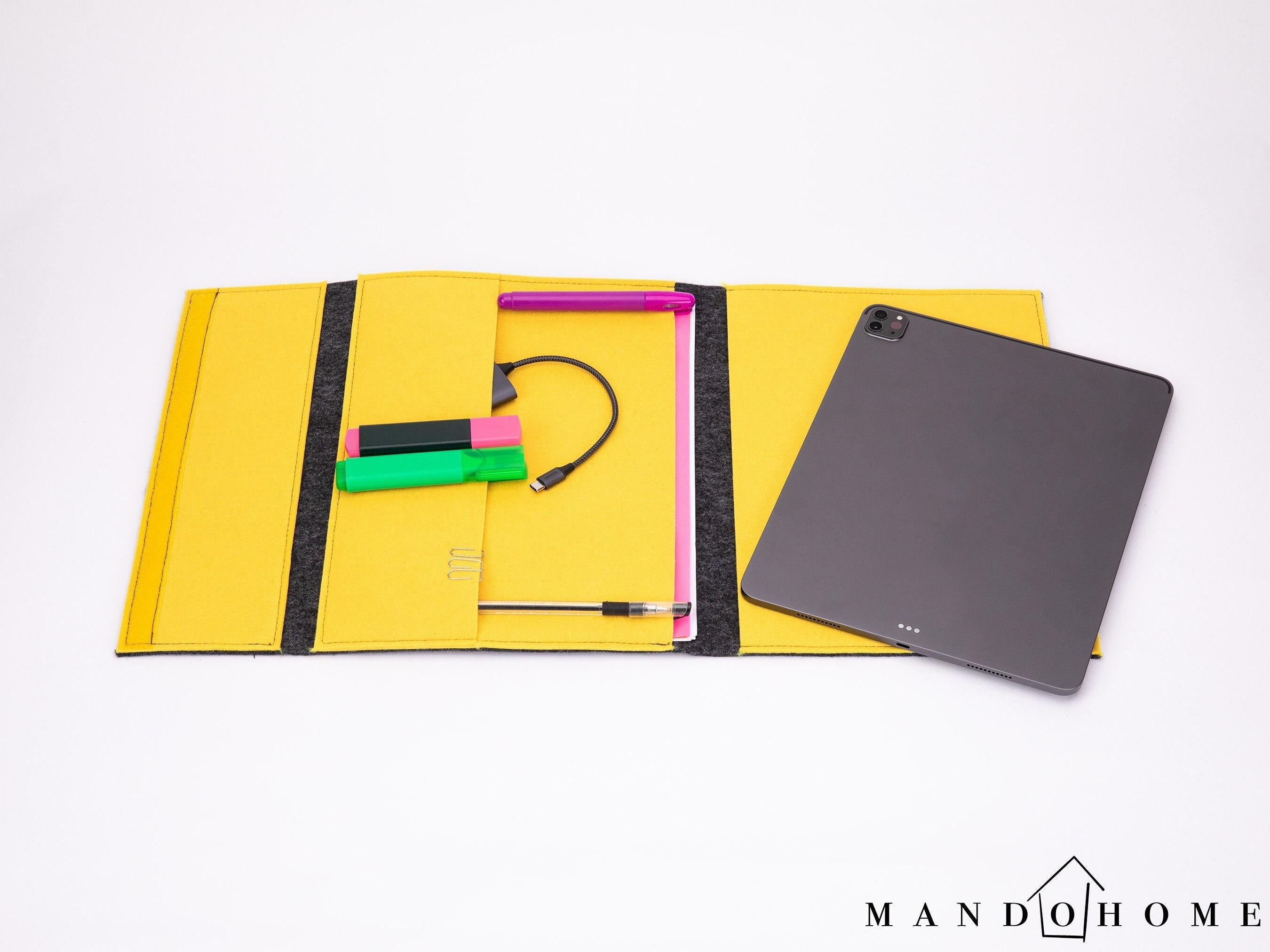 Customizable Felt iPad Pro Case, Multi-Compartment Design