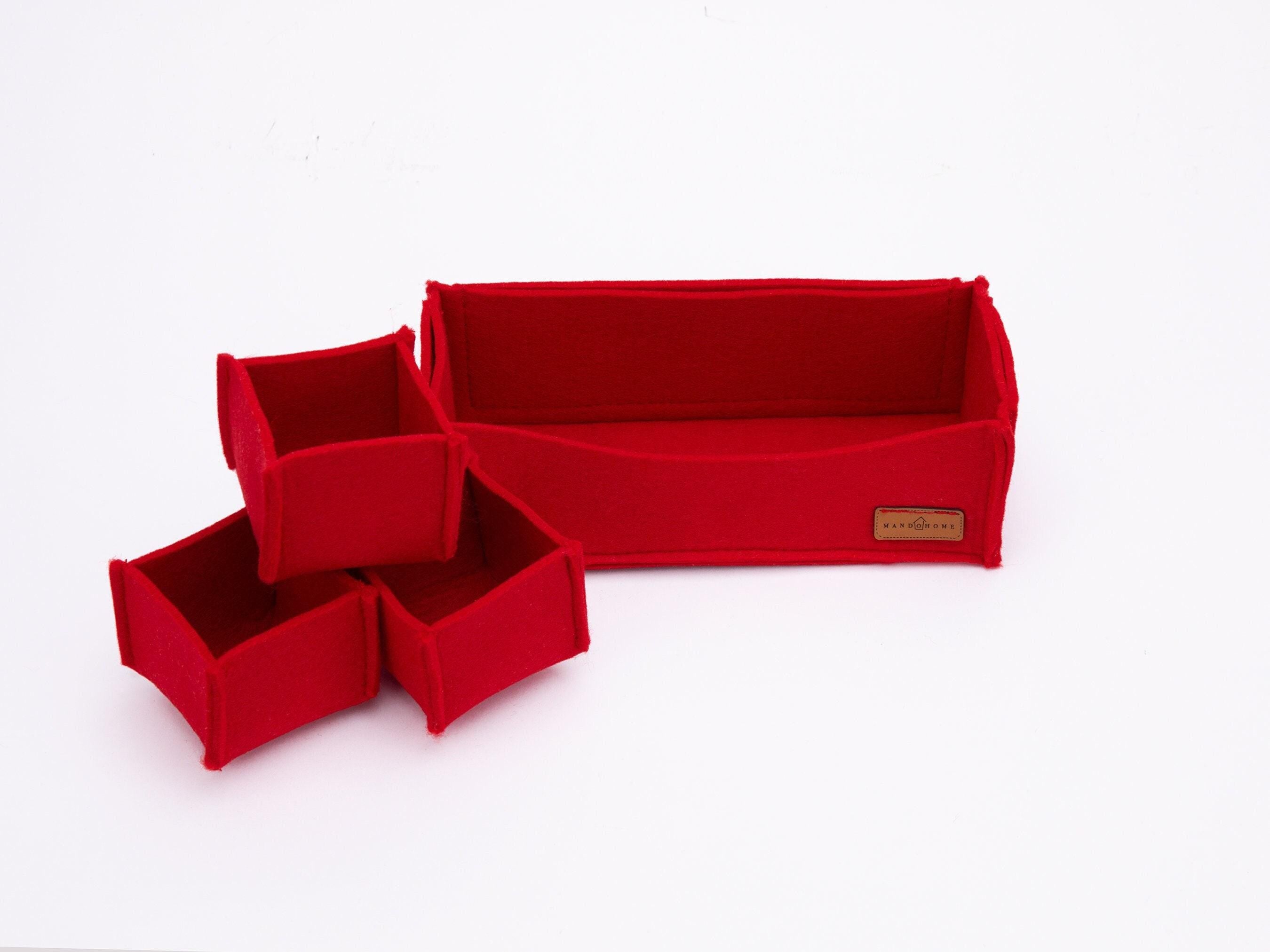 Customizable Felt Organizer Bins - Stylish Felt Storage Boxes - 20 Color Options