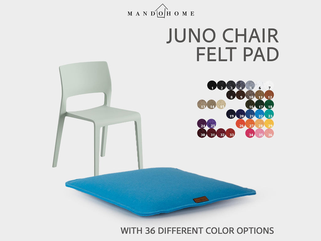 Juno Chair Cushion – Felt Seat Pad with Non Slip Option