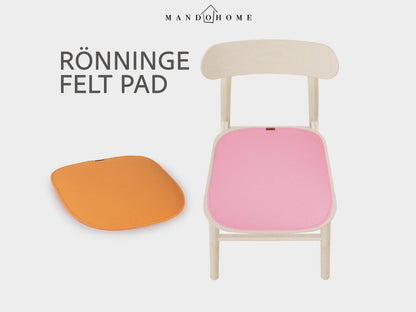IKE. RÖNNINGE Chair Cushion – Felt Seat Pad with Non Slip Option