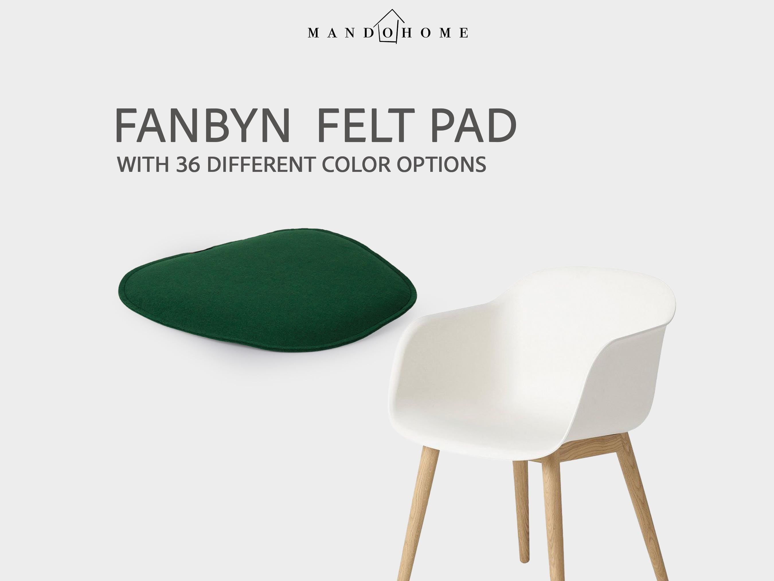 Custom Felt Seat Cushion for Fanbyn Chair - Soft, Wipeable, 36 Colors, Comfortable Daily Use