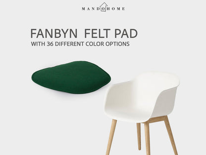 Custom Felt Seat Cushion for Fanbyn Chair - Soft, Wipeable, 36 Colors, Comfortable Daily Use