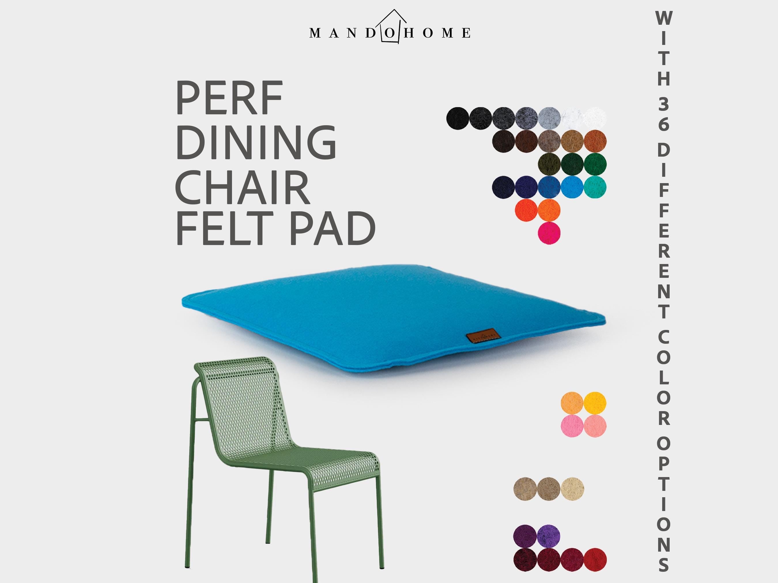 Perf Dining Chair Cushion – Felt Seat Pad with Non Slip Option