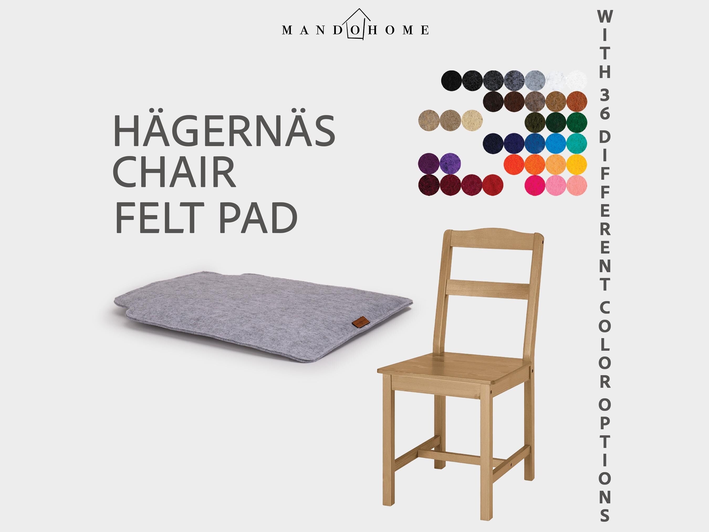 Foam-Filled Felt HÄGERNÄS Chair Cushion –  Custom Sizes, Wipeable and Durable  Chair Cushions for Everyday Seating Comfort - Hagernas