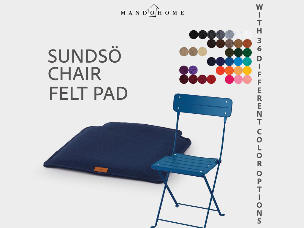 Custom Felt SUNDSÖ Chair Cushion: Durable, Wipeable, Everyday Comfort - SUNDSÖ