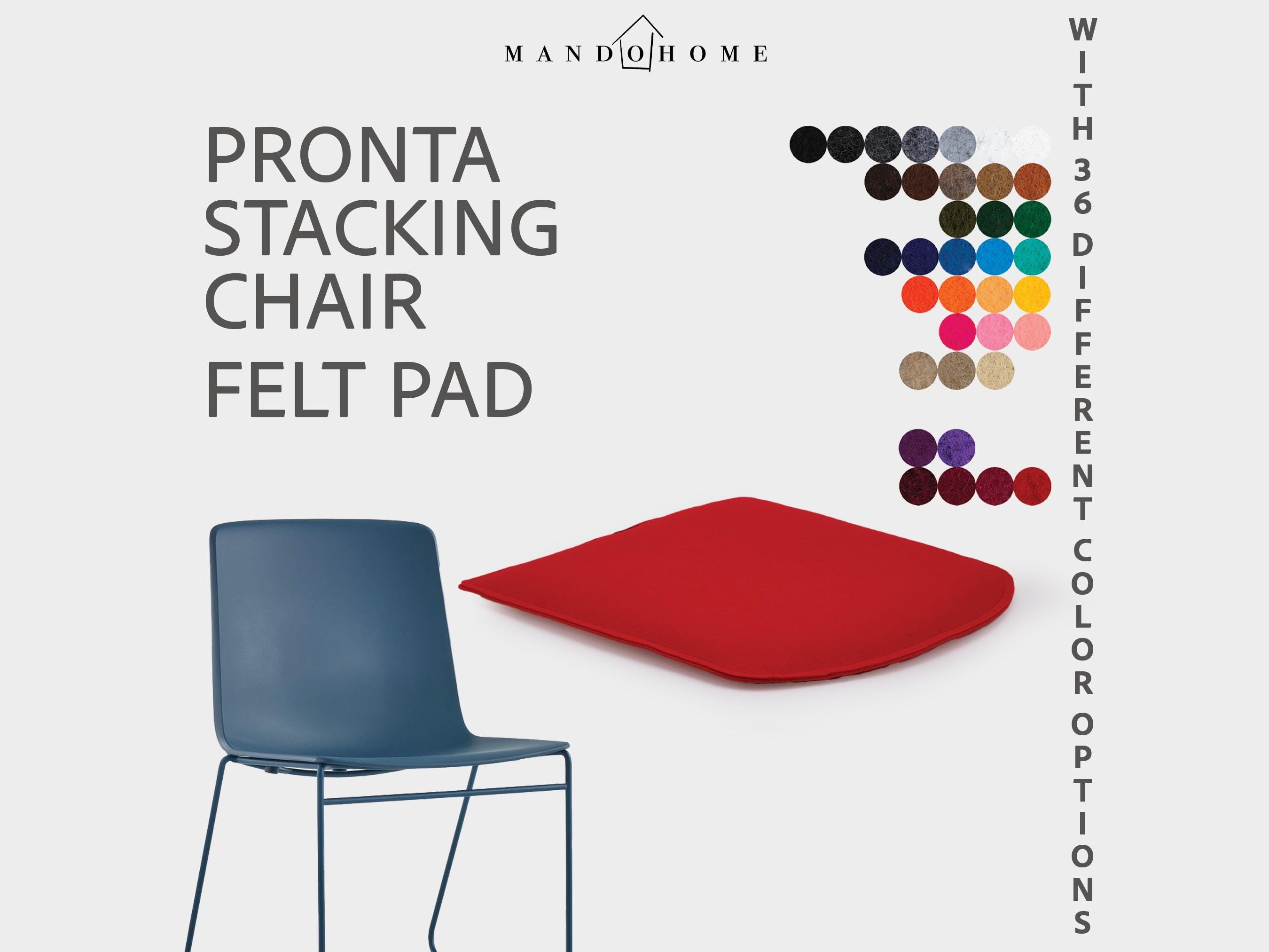 Felt Chair Cushion | Pronta Stacking Chair Pad, 36 Colors
