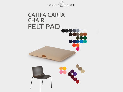 Arp. Catifa Carta Chair Cushion – Felt Seat Pad with Non Slip Option