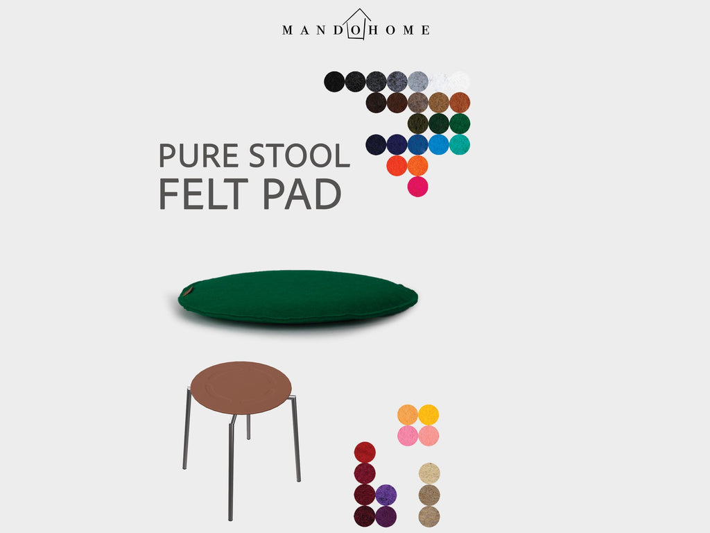 Felt Seat Cushion for Pure Stool | Custom Size, Indoor/Outdoor