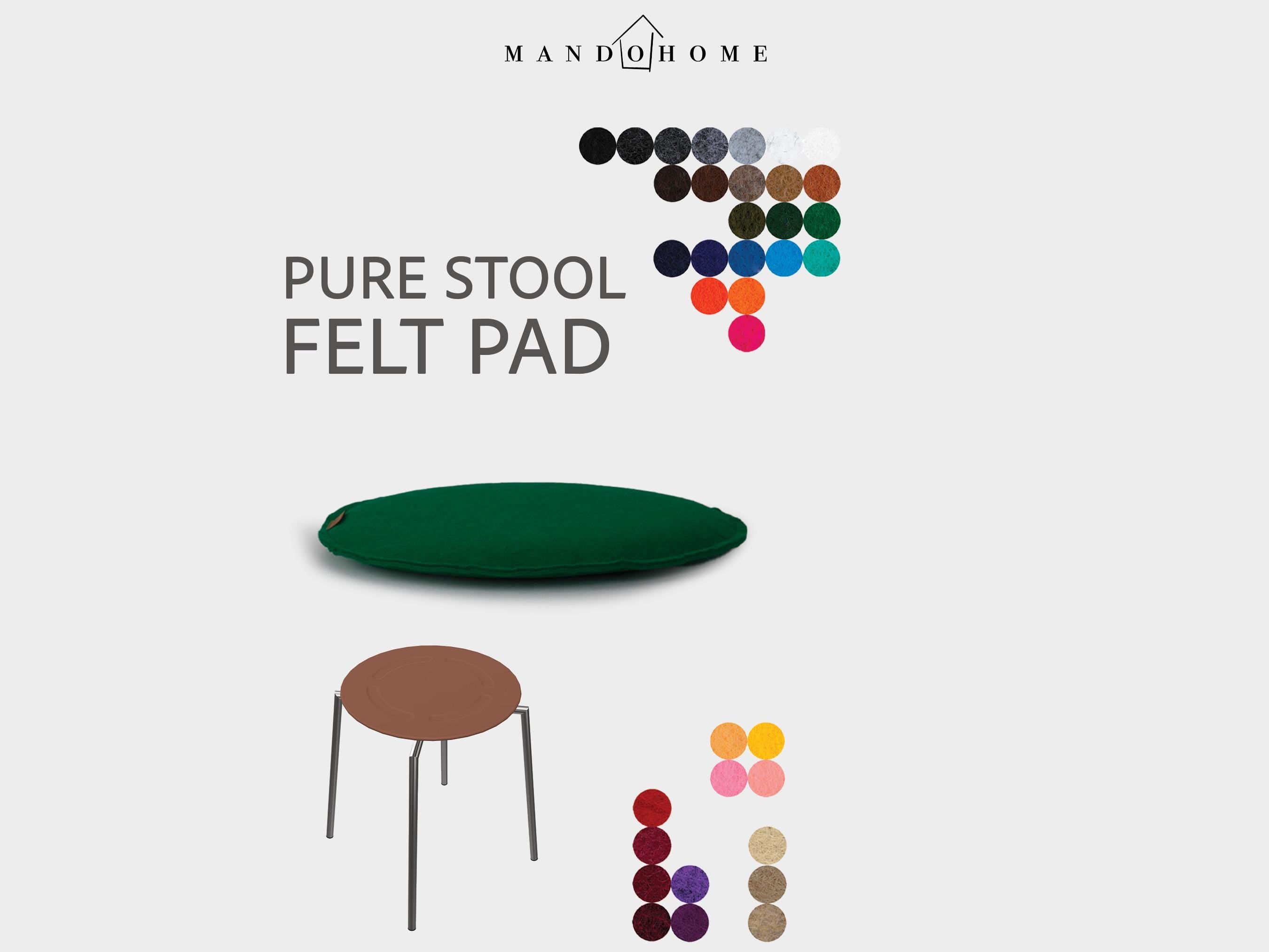 Felt Seat Cushion for Pure Stool | Custom Size, Indoor/Outdoor