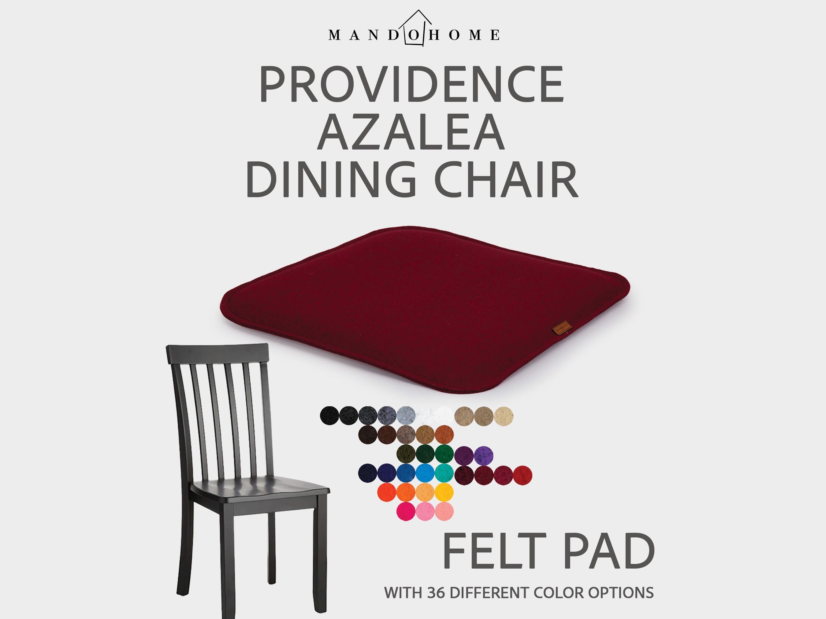 Providence Azalea Dining Chair Cushion – Felt Seat Pad Non Slip Option