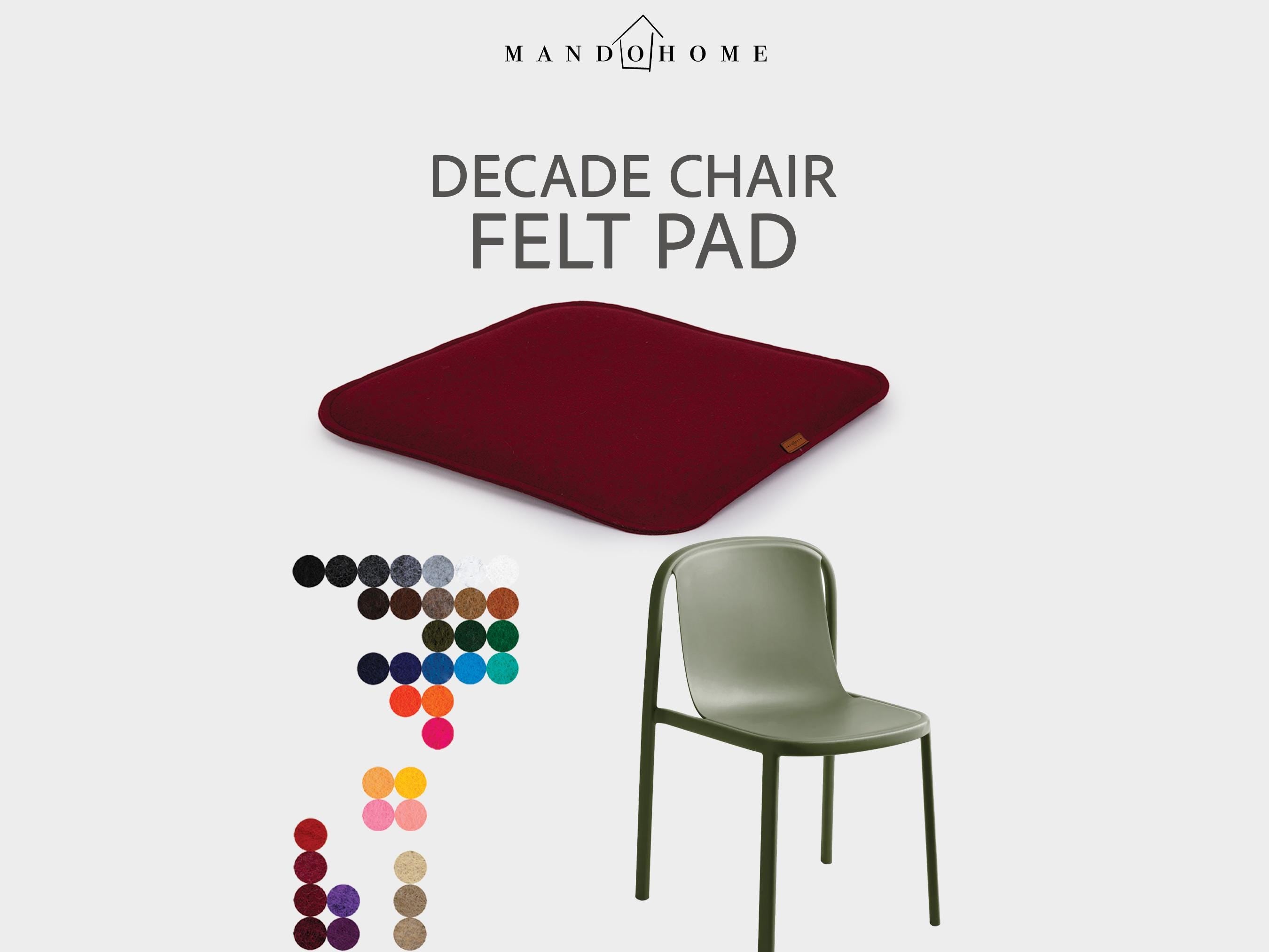 Custom Felt Blu. Decade Chair Cushion – Foam Filled, Durable, Wipeable