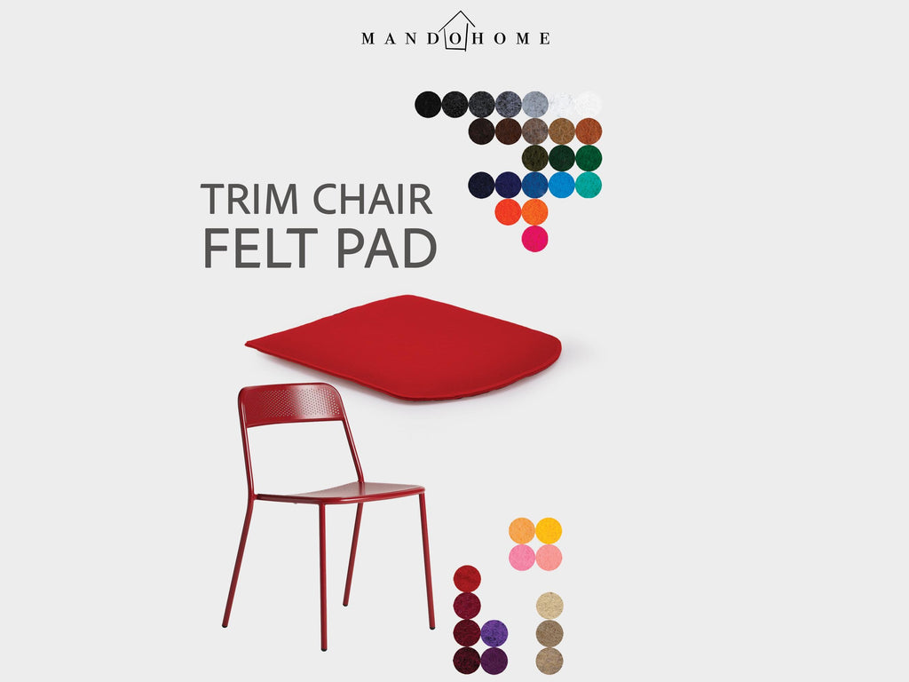 Blu. Trim Chair Cushion – Felt Seat Pad with Non Slip Option