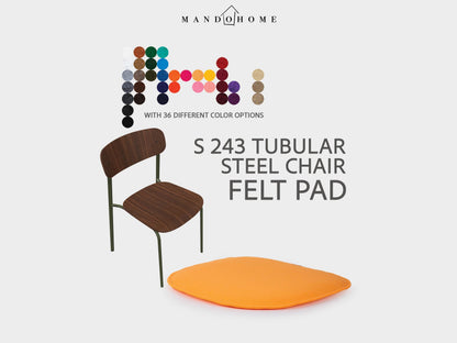 Tho. S-243 Chair Felt Pad Cushion: Comfortable Foam-Filled Seat Protector with 36 Color Options