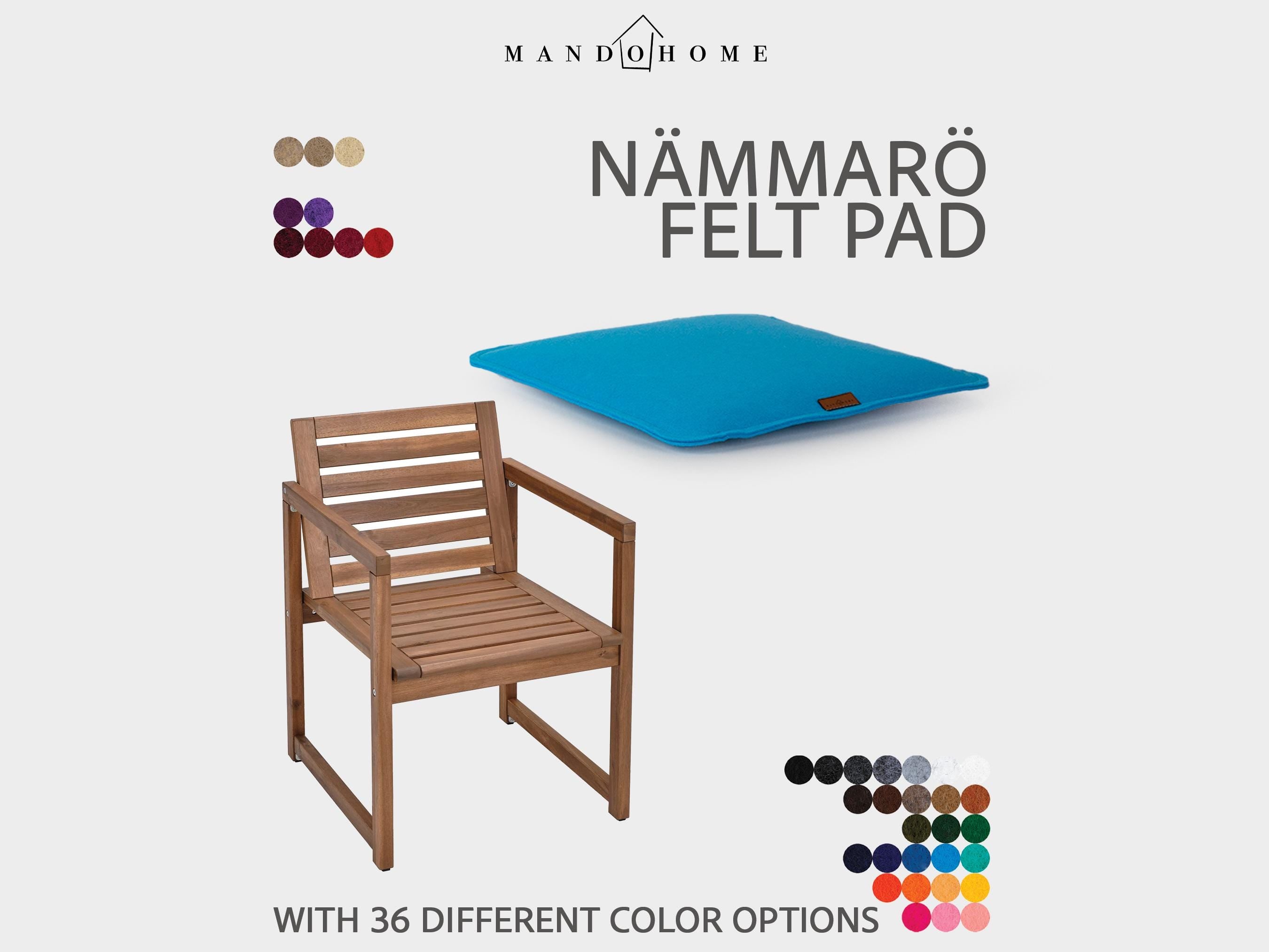 Customizable Felt Seat Nämmärö Cushion for Chair - 36 Colors, Comfort & Protection, Nammaro Cushion