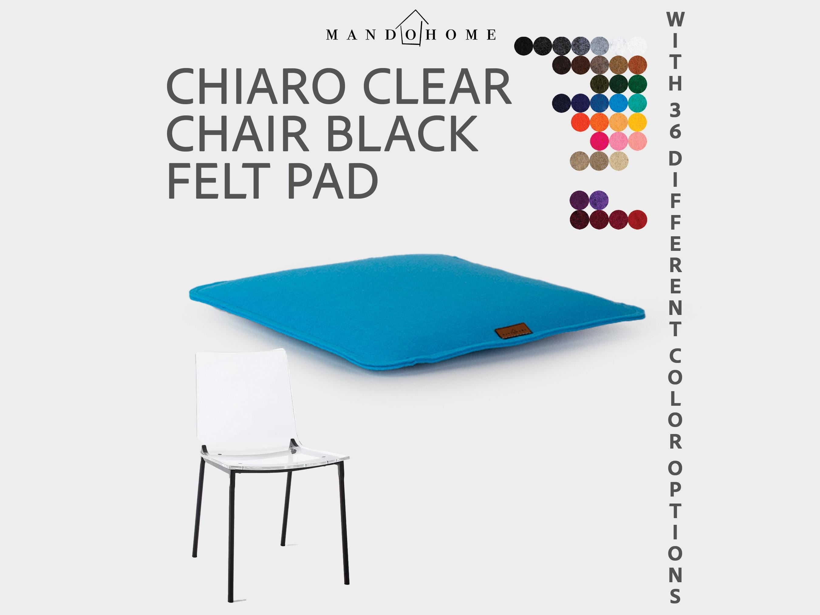 Felt Cushion for Chiaro Clear Chair | Custom 36 Color Comfort Seat