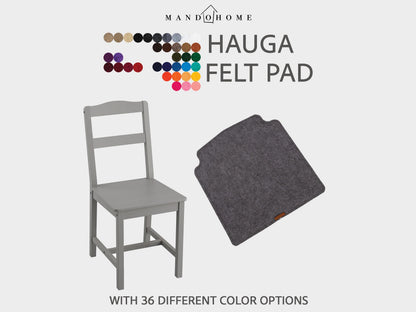 Hauga Chair Cushion – Felt Seat Pad with Non Slip Option