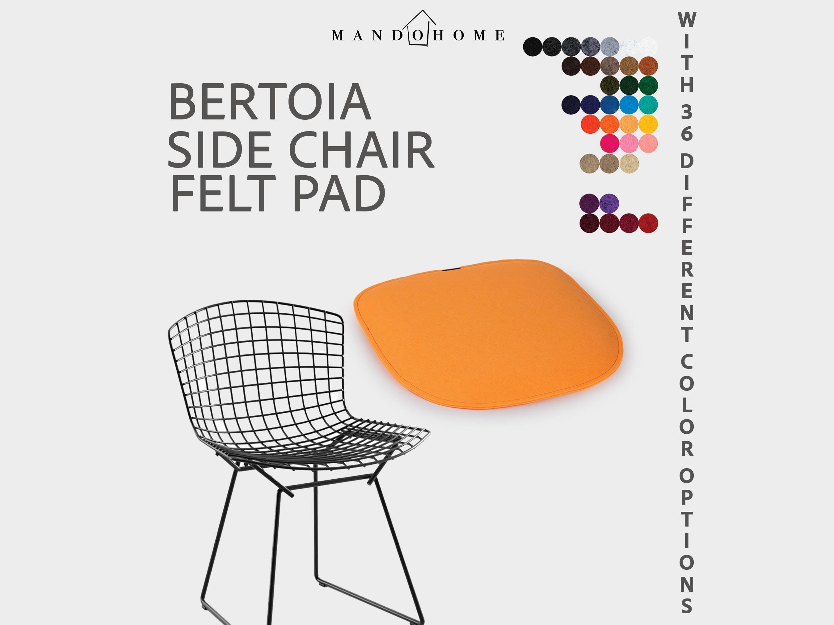 Bertoia Side Chair Felt Cushion | 2mm Double Felt Layers, 36 Colors, Non-Slip Option