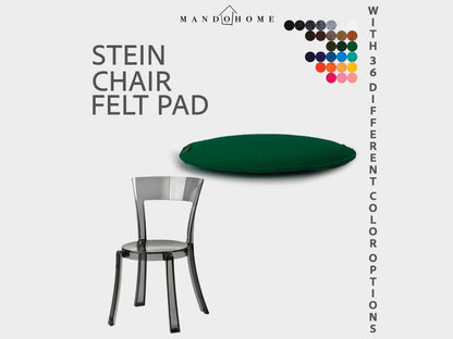 Stein Chair Cushion, Felt Seat Pad with 36 Color Options