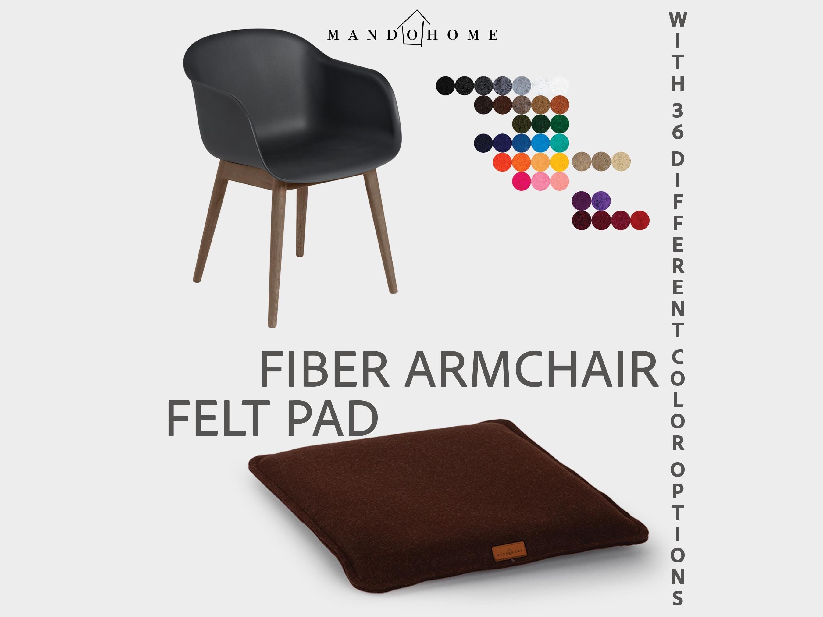 Fiber Armchair Felt Cushion | 2mm Double Felt Layers, 36 Colors, Non-Slip Option