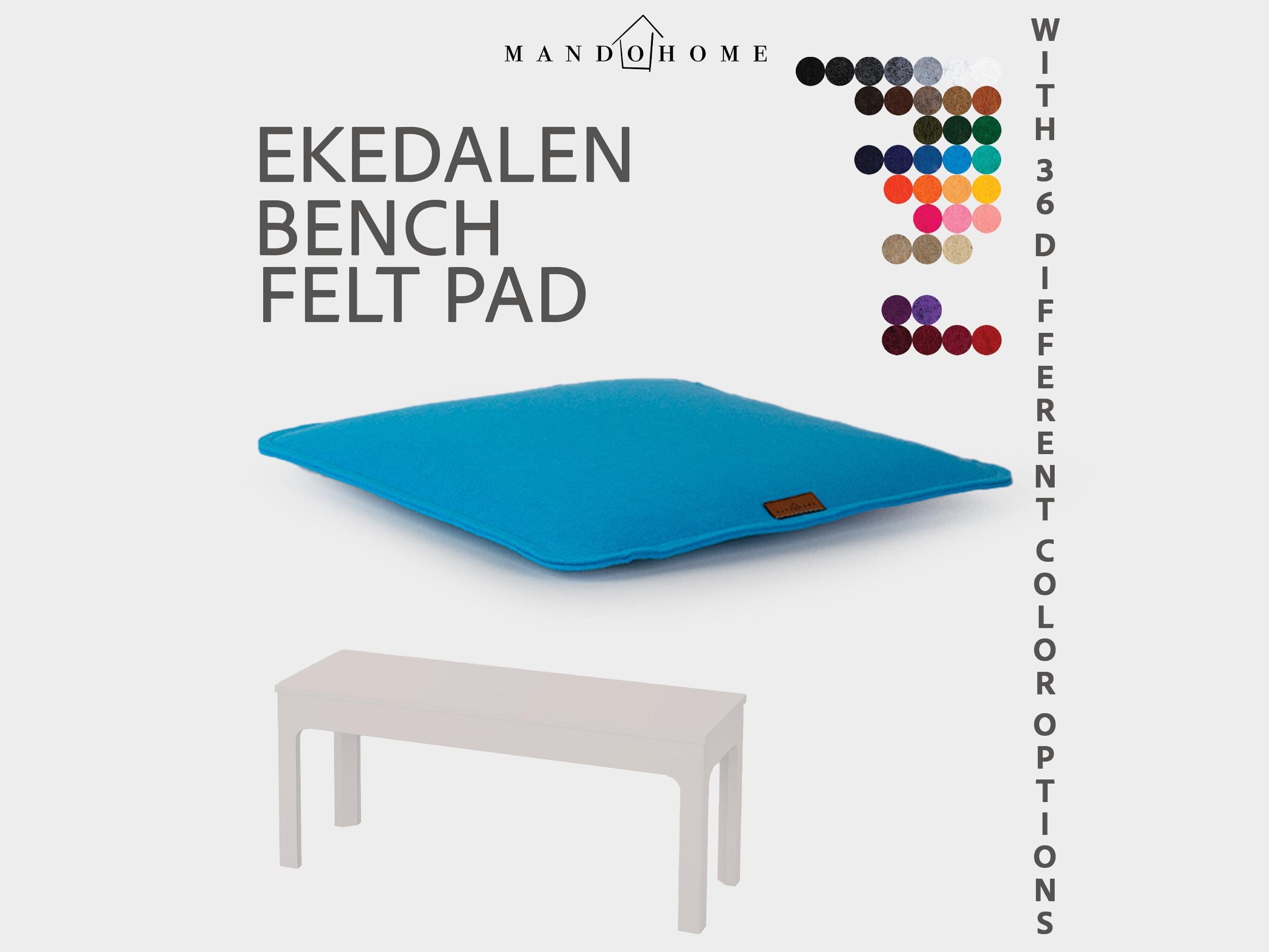 Ekedalen Bench Felt Cushion | 2mm Double Felt Layers, 36 Colors, Non-Slip Option