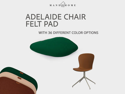 Felt Cushion for Adelaide Chair, Non-Slip Option, Custom Size Seat Pad