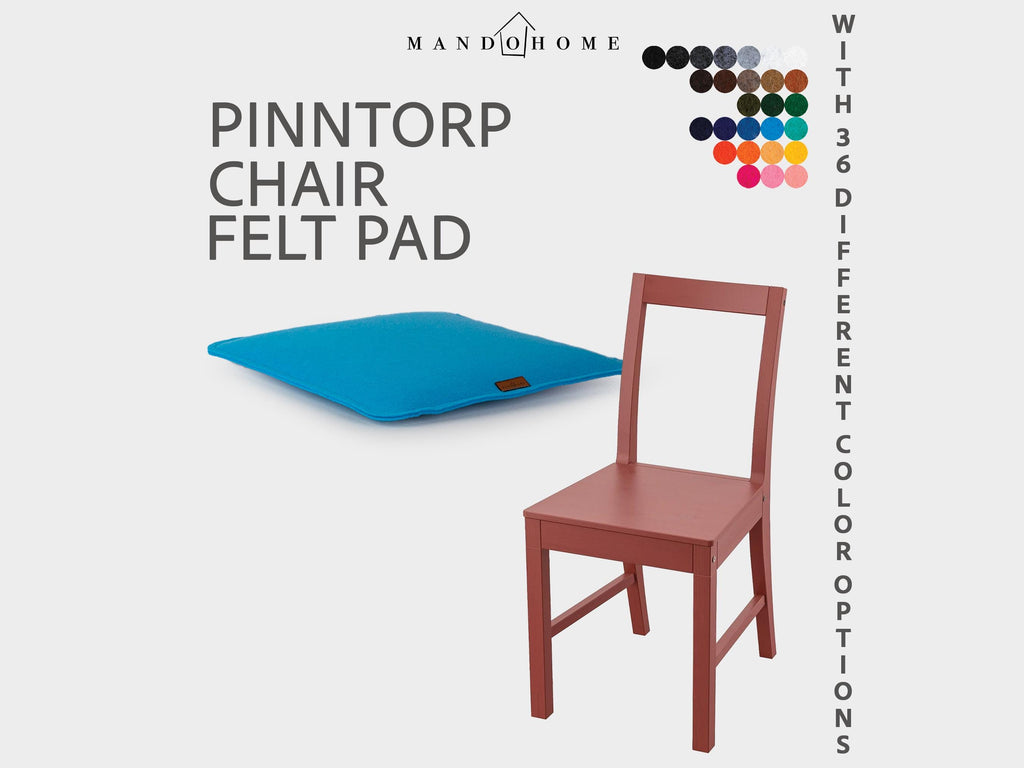 Pinntorp Chair Cushion, Felt Seat Pad in 36 Color Options