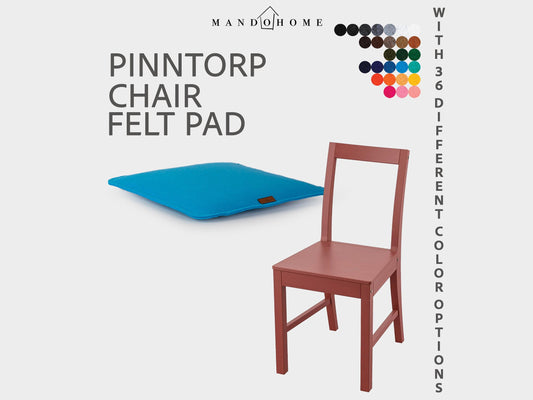 Pinntorp Chair Cushion, Felt Seat Pad in 36 Color Options