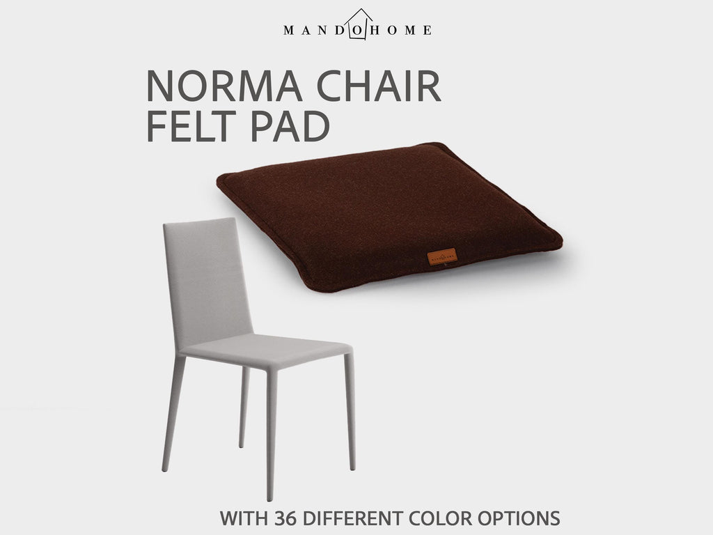 Felt Cushion for Arp. Norma Chair, Non-Slip Option, Custom Seat Pad