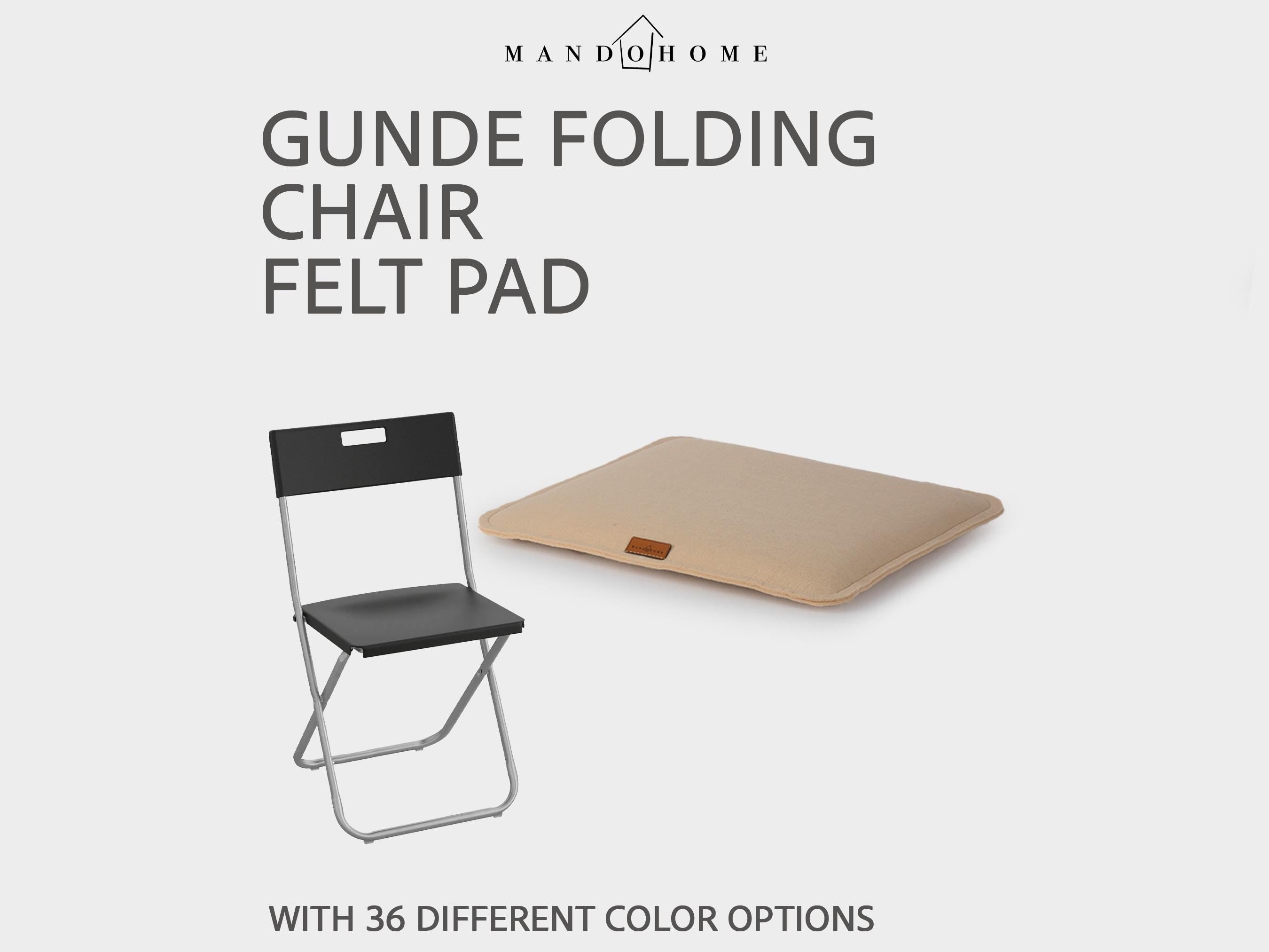 Felt Cushion for Gunde Folding Chair, Non-Slip Option, Custom Seat Pad