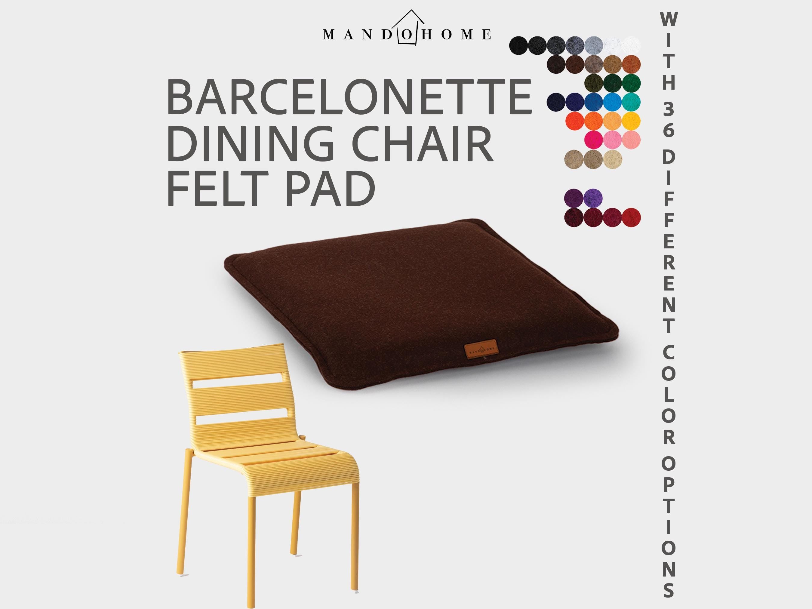 Felt Cushion for Barcelonette Chair, Non-Slip Option, Custom Seat Pad