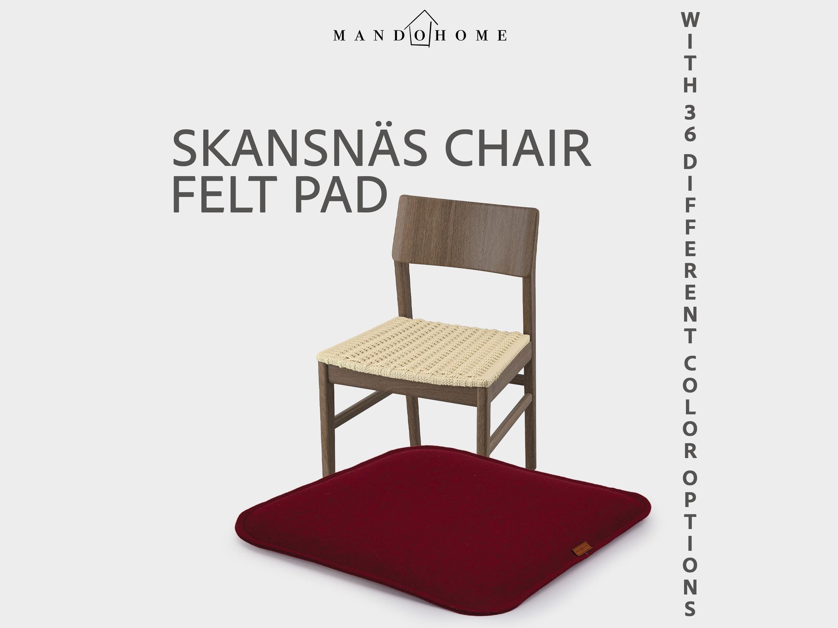 Custom Skansnas Chair Cushion, Felt Seat Pad with Non-Slip Option
