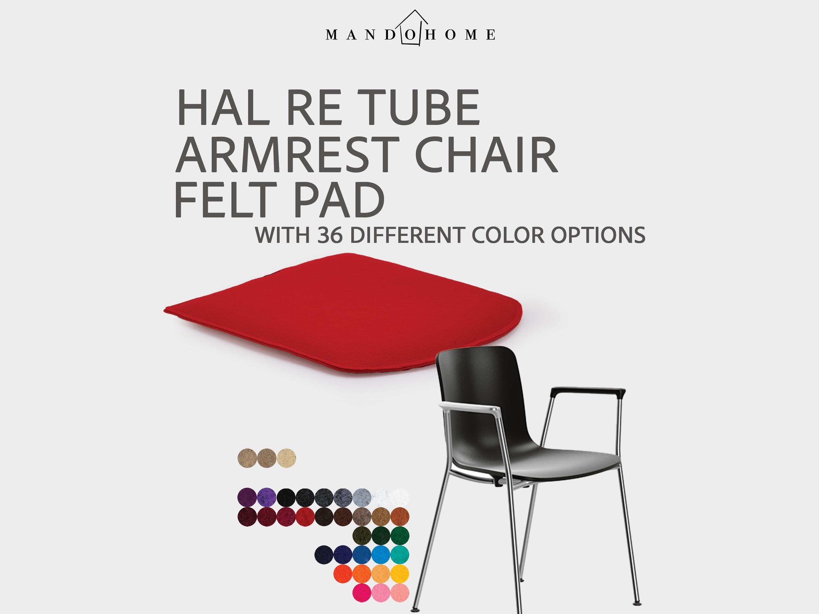 Felt Chair Cushion for Hal Re Tube Armrest Chair with Non Slip Option