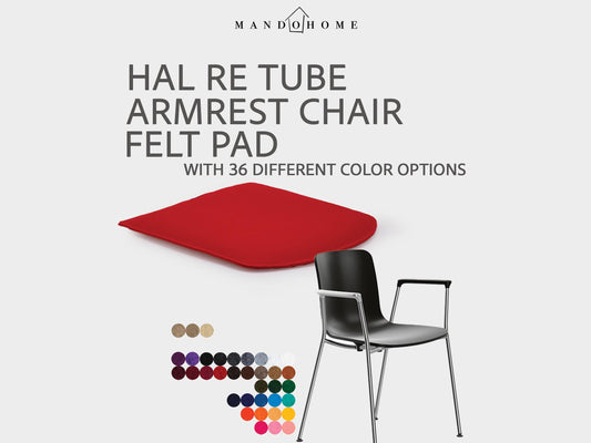 Felt Chair Cushion for Hal Re Tube Armrest Chair with Non Slip Option