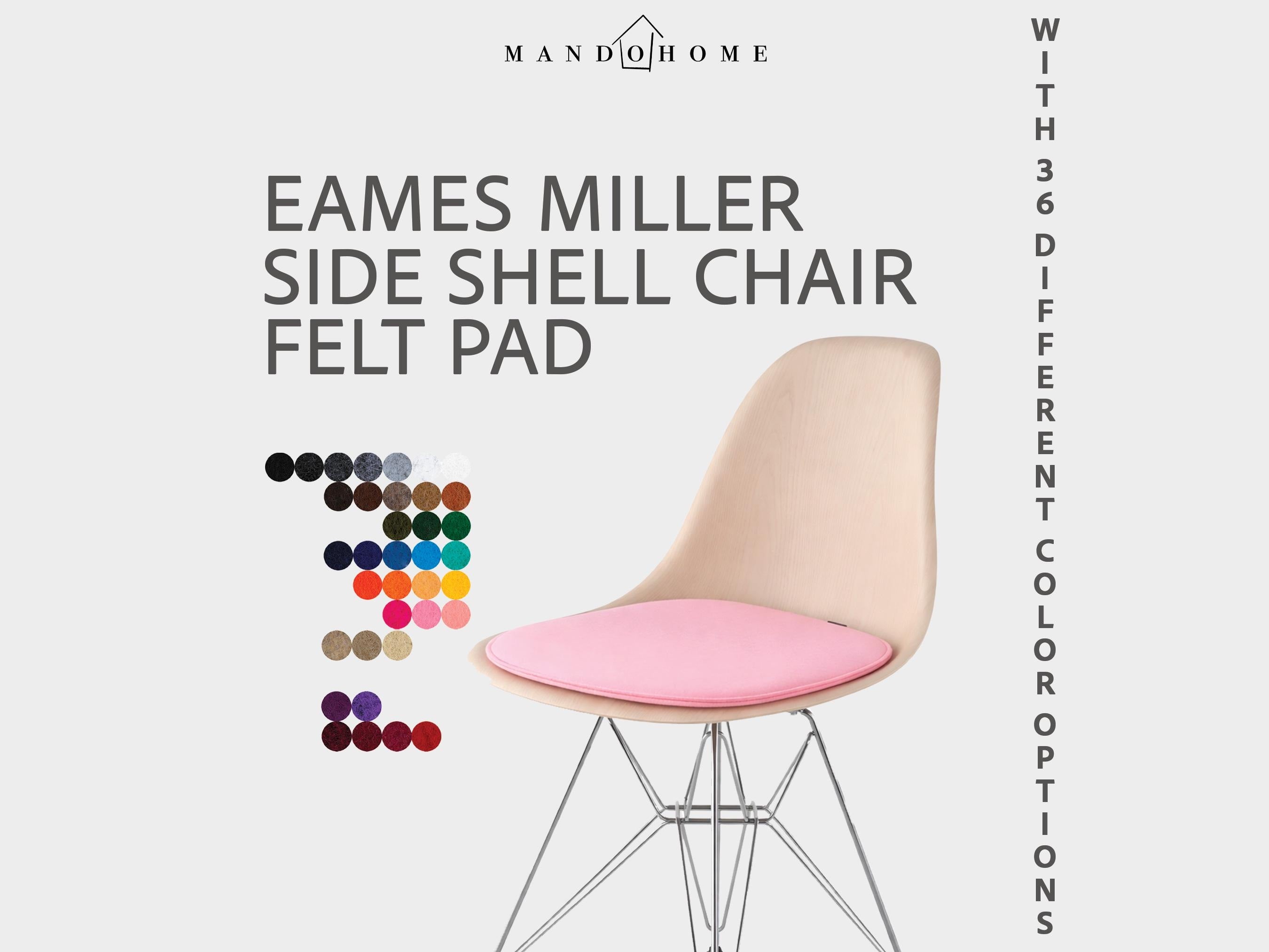 Eames Side Shell Chair Cushion Felt Seat Pad With Non Slip Option