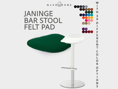 Felt Chair Cushion for Janinge Bar Stool With Non Slip Option