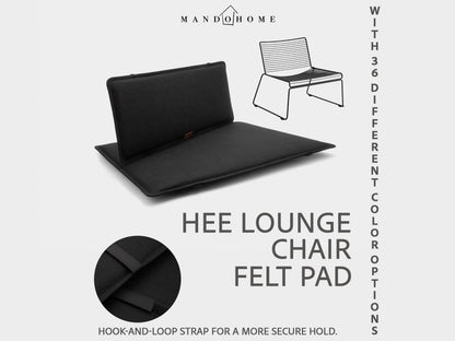 Customizable Felt Seat Cushion for Hee Lounge Chair - 36 Colors, Comfort & Protection