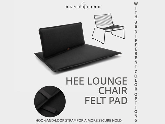 Customizable Felt Seat Cushion for Hee Lounge Chair - 36 Colors, Comfort & Protection