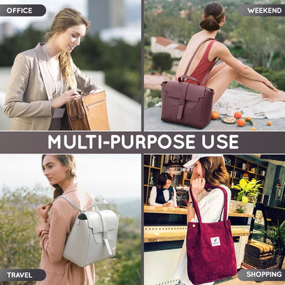 Purse Organizer Insert with 8 Pockets with Key Hook, 6 Sizes in Black